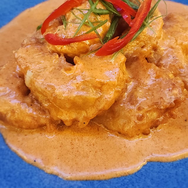 Coconut shrimp.