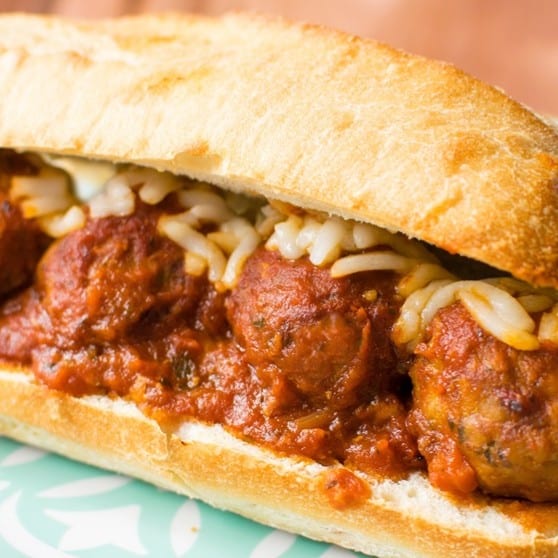 Half Meatball Hoagie.