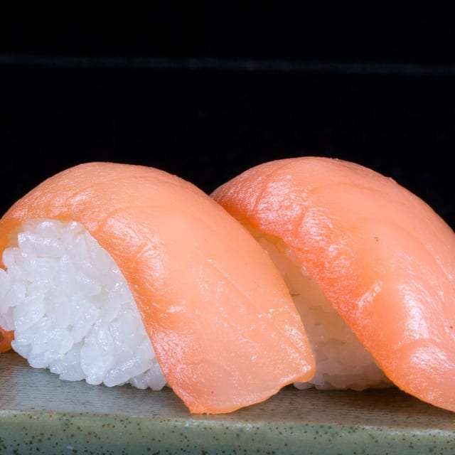 Smoke Salmon Nigiri.